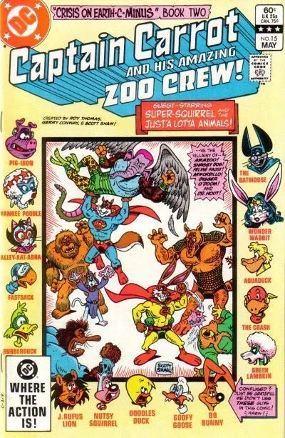 Captain Carrot #15 Direct Edition comic book cover, 1983