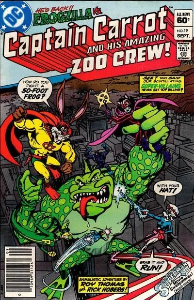 Captain Carrot #19 Newsstand Edition comic book cover, 1983