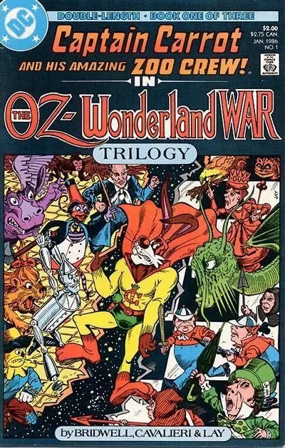 Captain Carrot The Oz: Wonderland War #1 comic book cover, 1986
