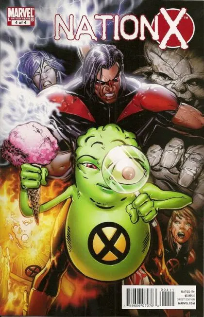 Nation X #4 comic book cover, 2010