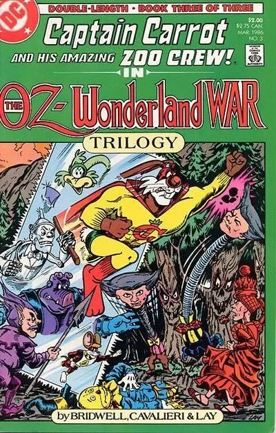 Captain Carrot The Oz: Wonderland War #3 comic book cover, 1986
