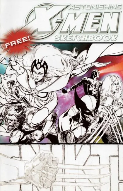 Astonishing X-Men Sketchbook Special #2 comic book cover, 2009