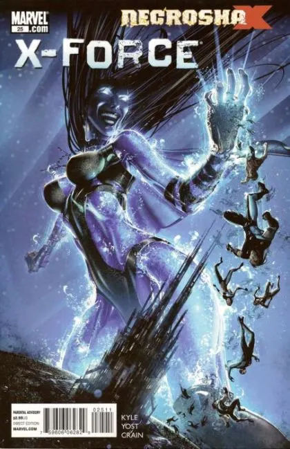 X-Force, Vol. 3 #25 Clayton Crain Regular comic book cover, 2010