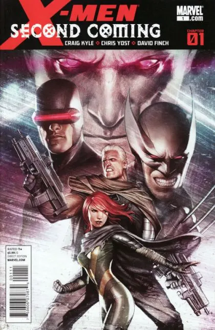 X-Men: Second Coming #1 Adi Granov Regular Cover comic book cover, 2010