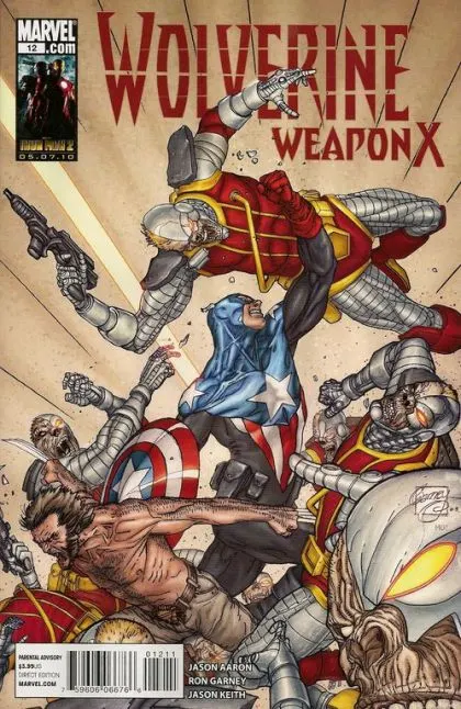 Wolverine: Weapon X #12 comic book cover, 2010