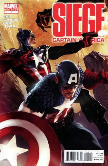 Siege: Captain America #1 Marko Djurdjevic Regular Cover comic book cover, 2010