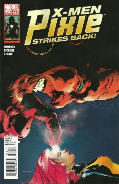 X-Men: Pixie Strikes Back #3 comic book cover, 2010