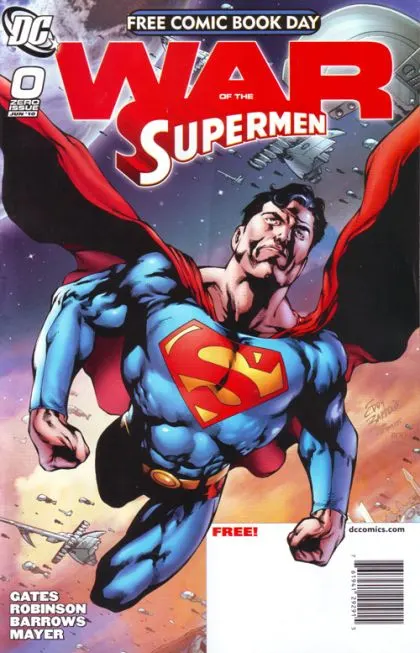 Superman: War of the Supermen #0 comic book cover, 2010