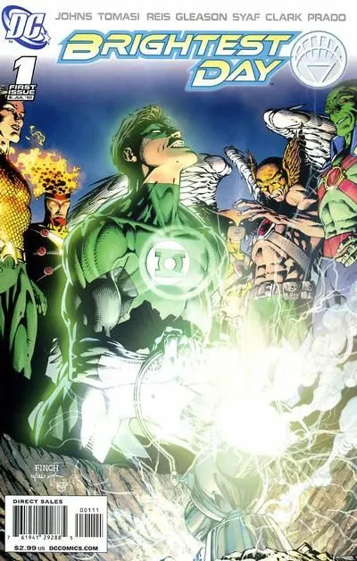 Brightest Day #1 David Finch Regular comic book cover, 2010