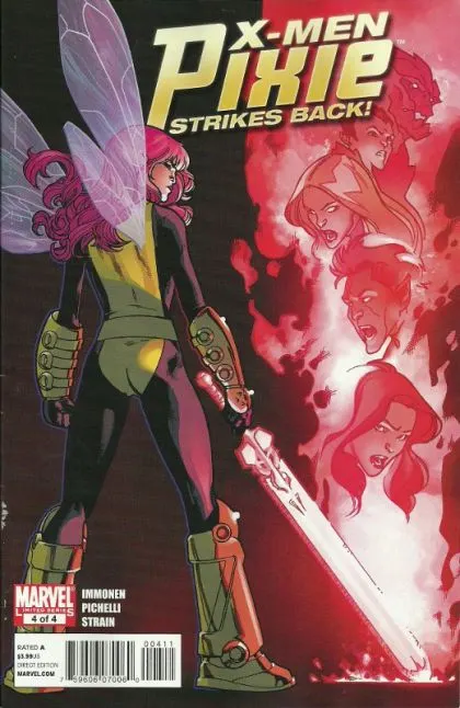 X-Men: Pixie Strikes Back #4 comic book cover, 2010