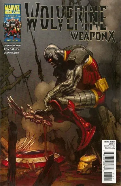 Wolverine: Weapon X #13 comic book cover, 2010