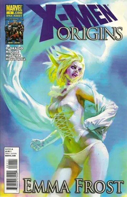 X-Men Origins: Emma Frost #1 Benjamin Zhang Bin Regular comic book cover, 2010