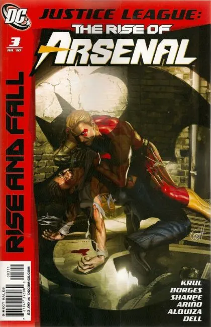 Justice League: The Rise of Arsenal #3 comic book cover, 2010