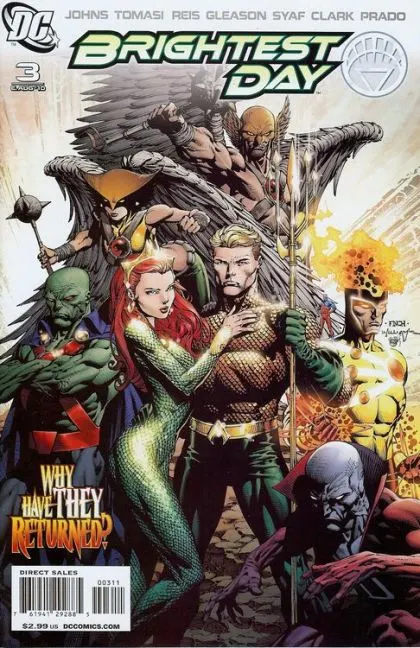 Brightest Day #3 David Finch Regular comic book cover, 2010