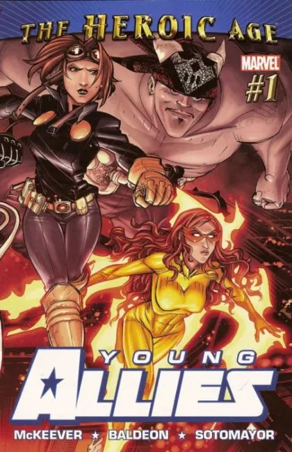 Young Allies, Vol. 2 #1 David LaFuente Regular comic book cover, 2010