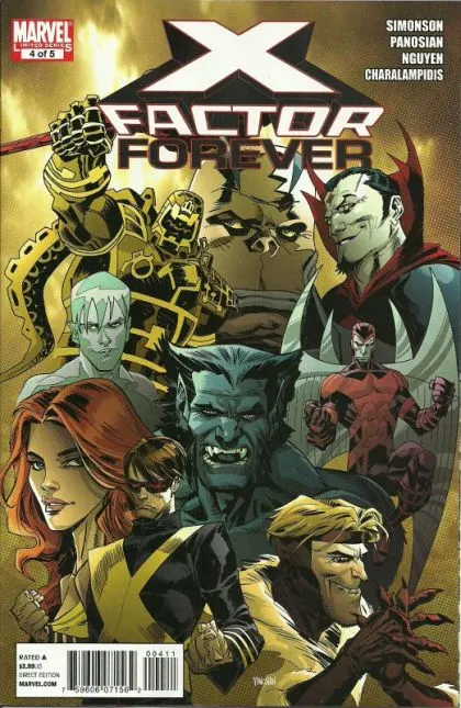 X-Factor Forever #4 Dan Panosian Regular comic book cover, 2010