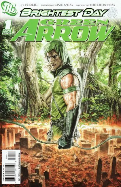 Green Arrow, Vol. 4 #1 Mauro Cascioli Regular Cover comic book cover, 2010