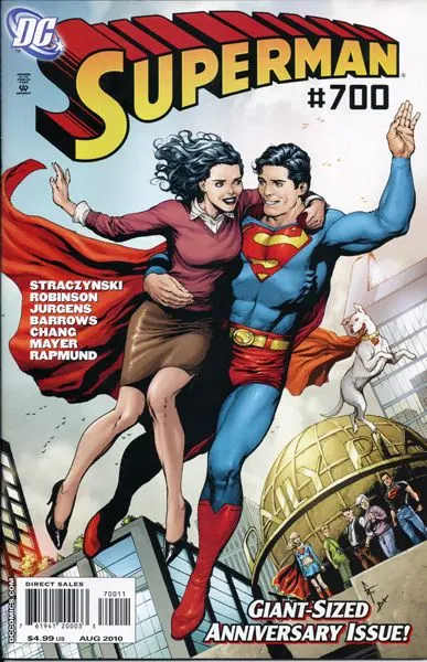 Superman, Vol. 1 #700 Direct Edition comic book cover, 2010
