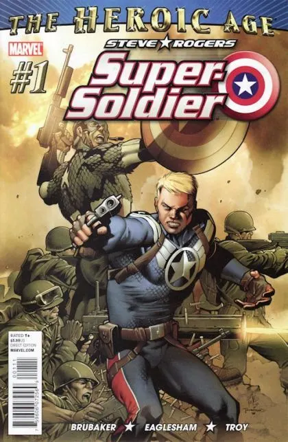 Steve Rogers: Super-Soldier #1 Carlos Pacheco Regular comic book cover, 2010