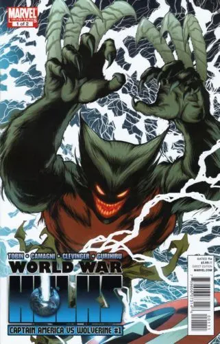 World War Hulks: Wolverine vs. Captain America #1 comic book cover, 2010