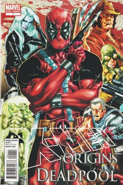 X-Men Origins: Deadpool #1 Mark Brooks Regular comic book cover, 2010