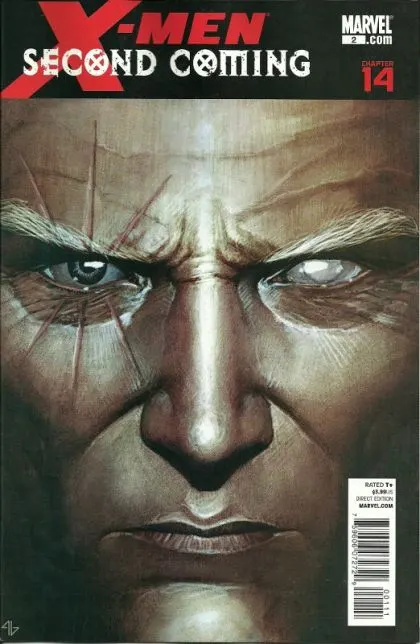 X-Men: Second Coming #2 Adi Granov Regular Cover comic book cover, 2010