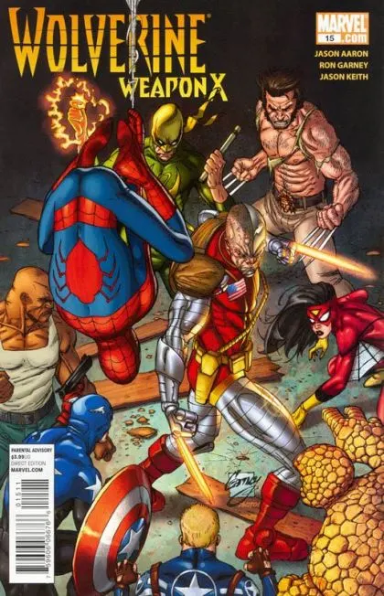Wolverine: Weapon X #15 comic book cover, 2010