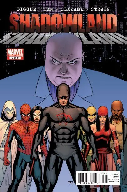 Shadowland #2 John Cassaday Regular Cover comic book cover, 2010