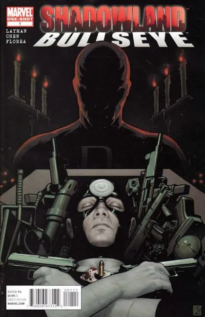 Shadowland: Bullseye #1 John Tyler Christopher Regular comic book cover, 2010