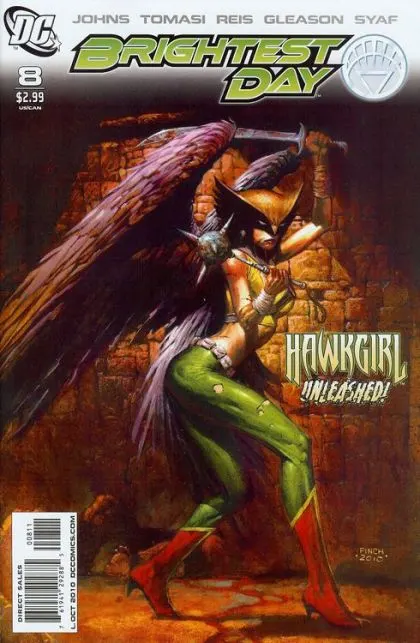 Brightest Day #8 David Finch Regular Cover comic book cover, 2010