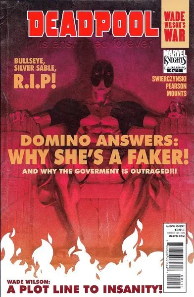 Deadpool: Wade Wilson's War #4 comic book cover, 2010