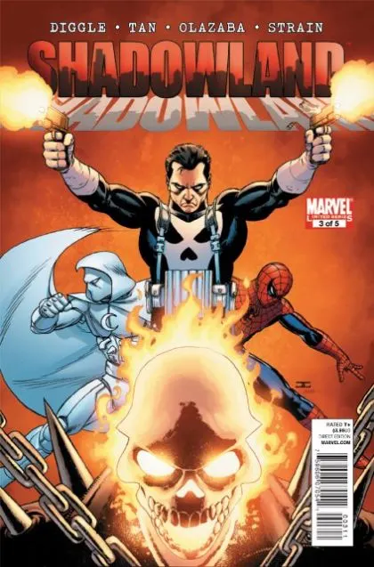 Shadowland #3 John Cassaday Regular Cover comic book cover, 2010