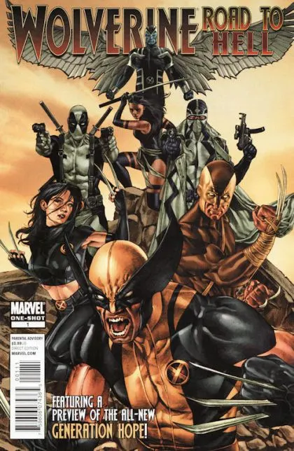Wolverine: The Road to Hell #1 comic book cover, 2010