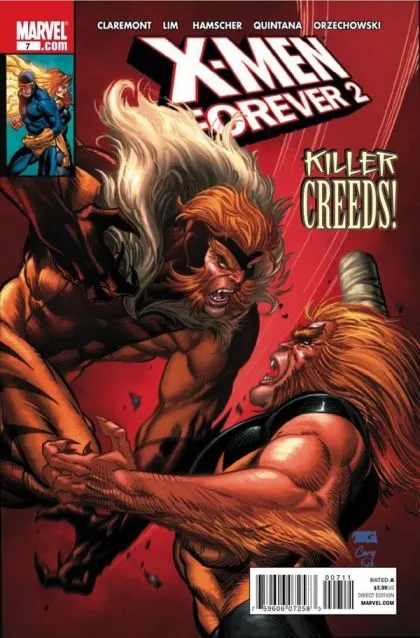 X-Men Forever 2 #7 comic book cover, 2010