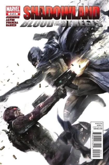 Shadowland: Blood on the Streets #2 comic book cover, 2010