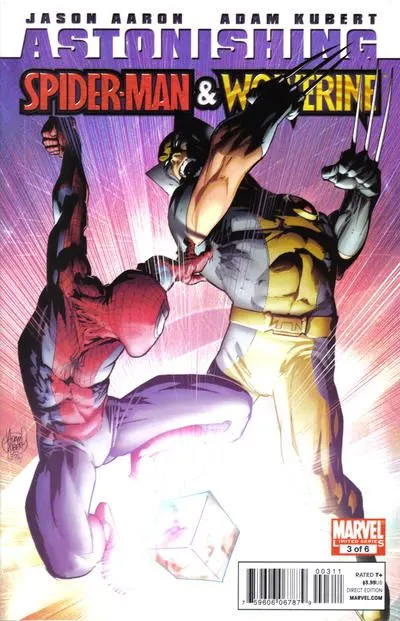 Astonishing Spider-Man & Wolverine #3 comic book cover, 2010