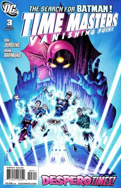 Time Masters: Vanishing Point #3 comic book cover, 2010