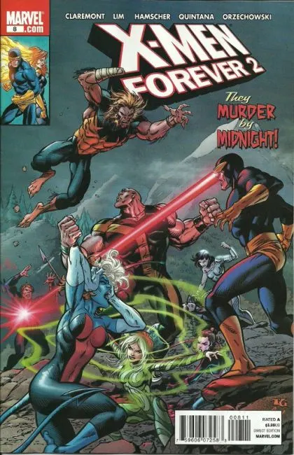 X-Men Forever 2 #8 comic book cover, 2010