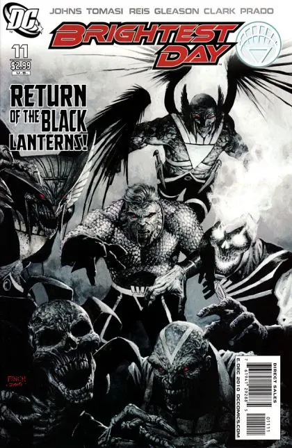Brightest Day #11 David Finch Regular Cover comic book cover, 2010