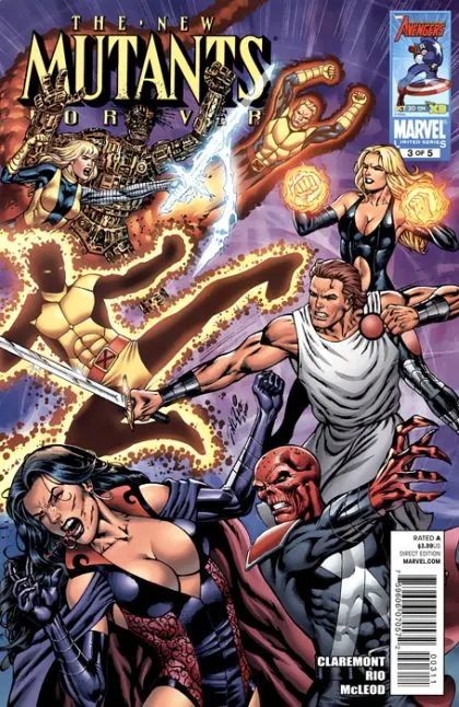 New Mutants Forever #3 Al Rio Regular Cover comic book cover, 2010