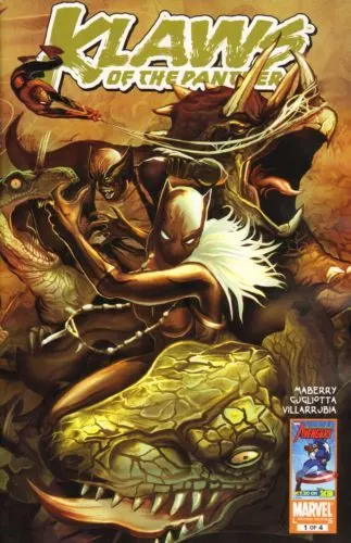 Klaws of the Panther #1 Mike Del Mundo Regular comic book cover, 2010
