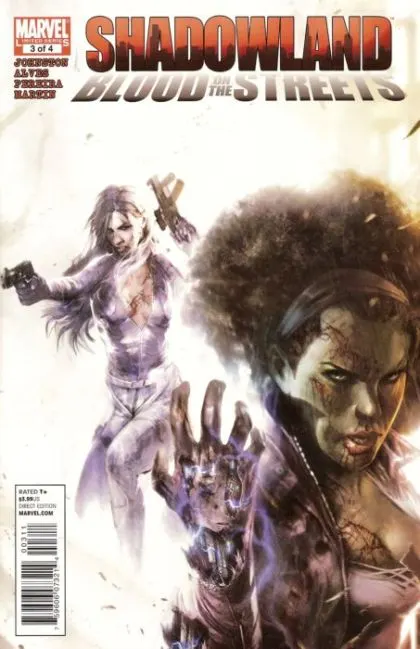 Shadowland: Blood on the Streets #3 comic book cover, 2010