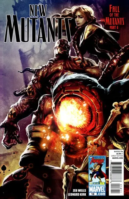 New Mutants, Vol. 3 #18 comic book cover, 2010