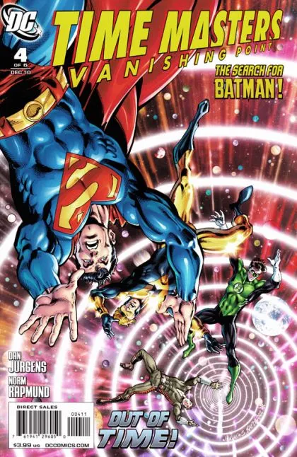 Time Masters: Vanishing Point #4 comic book cover, 2010