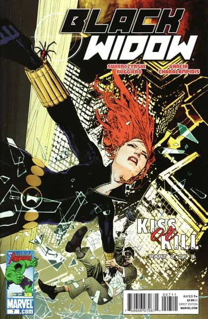 Black Widow, Vol. 5 #7 Manuel Garcia Regular Cover comic book cover, 2010