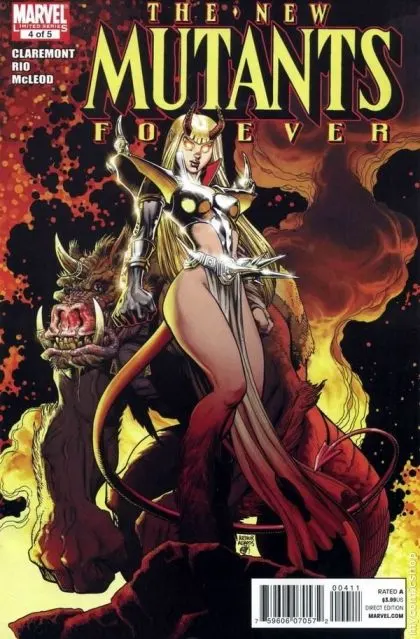New Mutants Forever #4 comic book cover, 2011