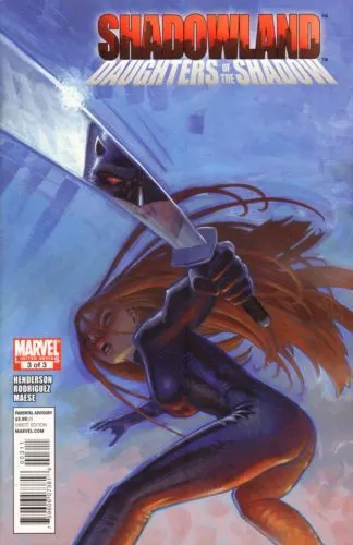 Shadowland: Daughters of the Shadow #3 comic book cover, 2011
