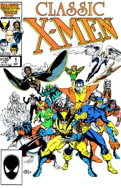 X-Men Classic #1 Direct Edition comic book cover, 1986