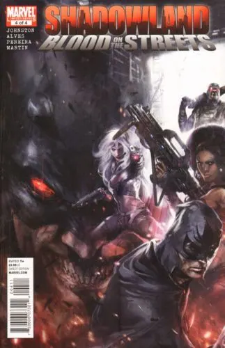 Shadowland: Blood on the Streets #4 comic book cover, 2011