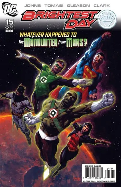 Brightest Day #15 David Finch Regular Cover comic book cover, 2011